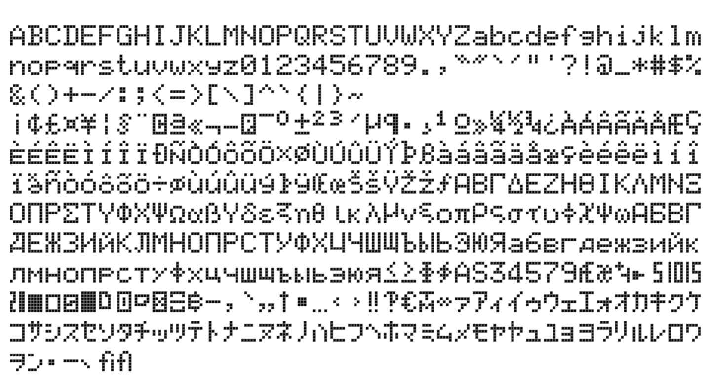 [oeasy]python0124_Code_page_437_IBM_5150_点阵式字形码_显示器效果 - 知乎