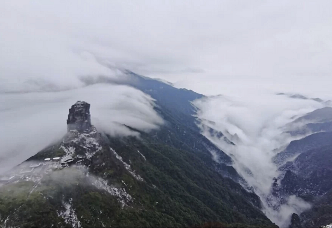 貴州梵淨山冬日之約旅遊攻略空中奇景