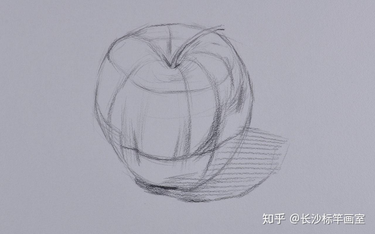 【素描静物】苹果结构详解+绘画步骤_哔哩哔哩_bilibili
