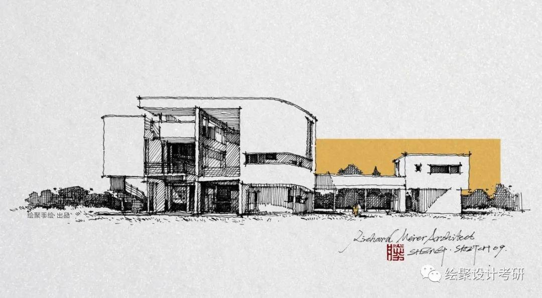 致敬经典|建筑手绘草图—理查德·迈耶 - 知乎