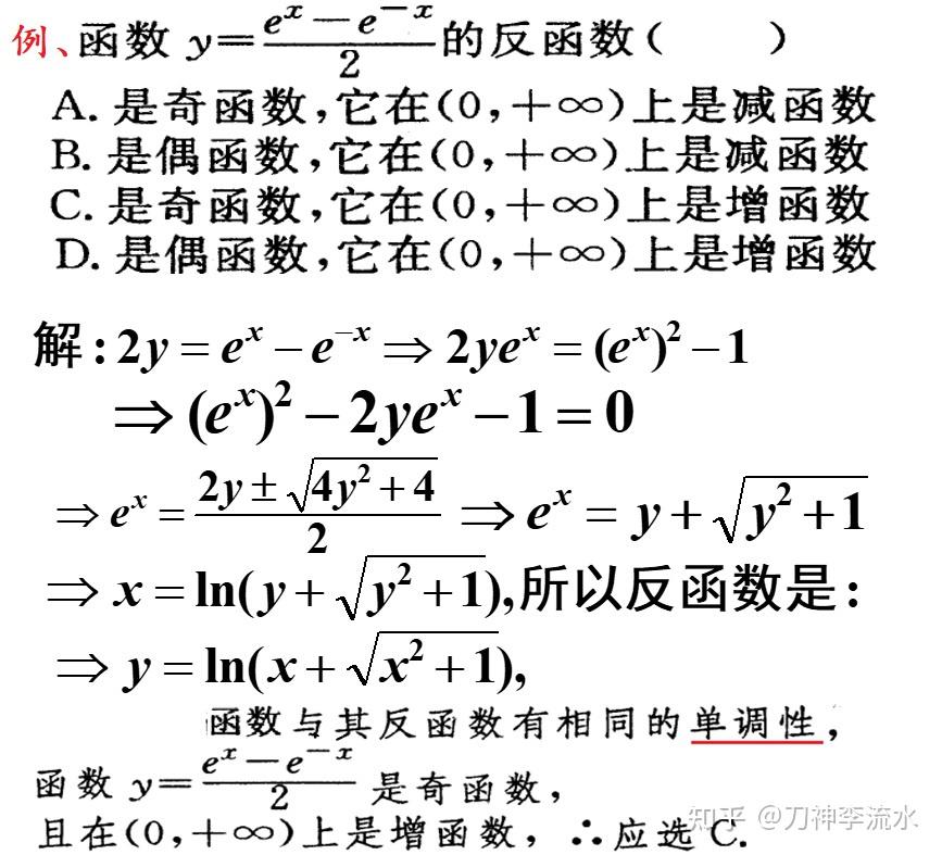 函数的反函数(高中课程知识拓展) - 知乎