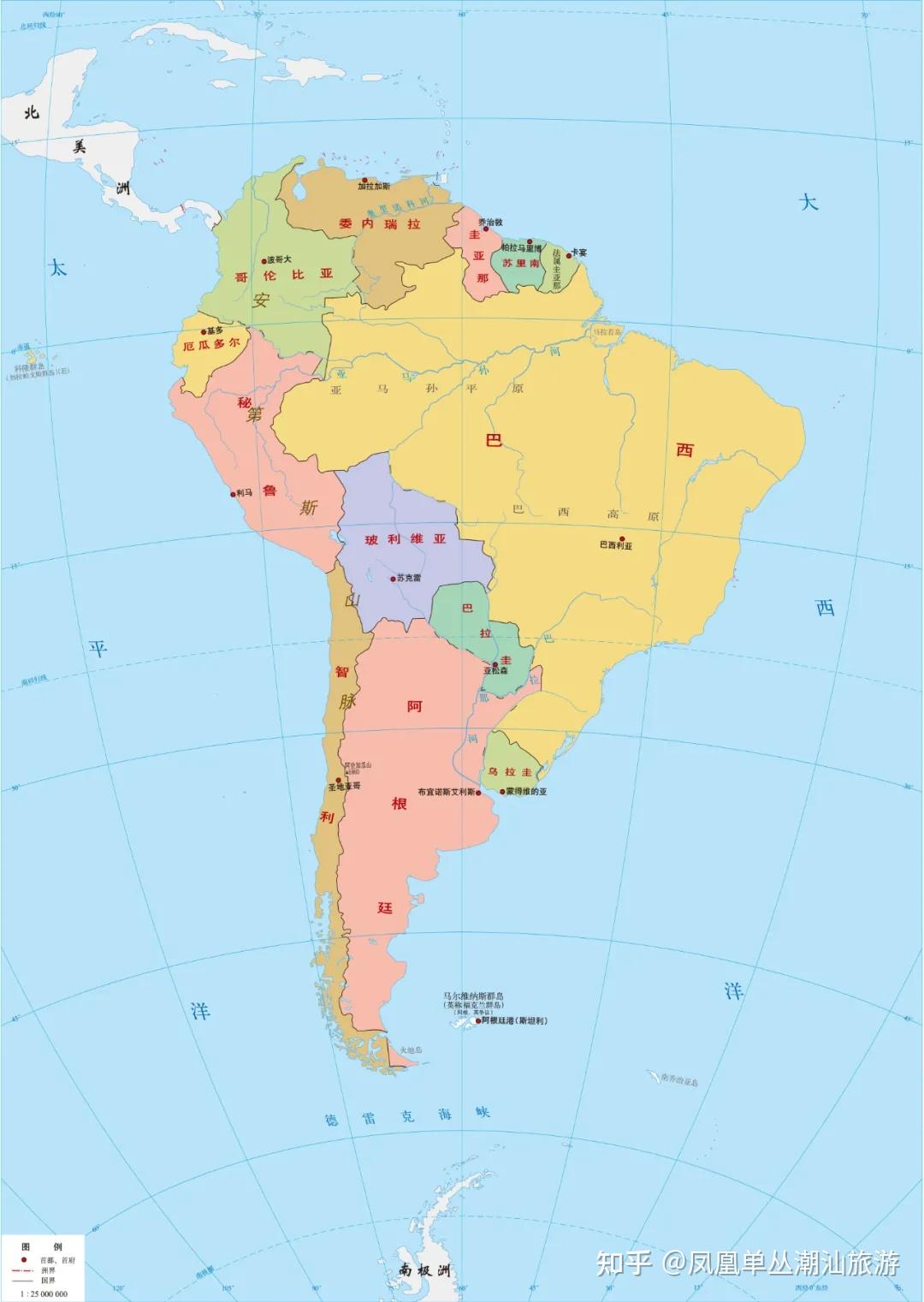 世界七大洲四大洋高清地图和简要介绍