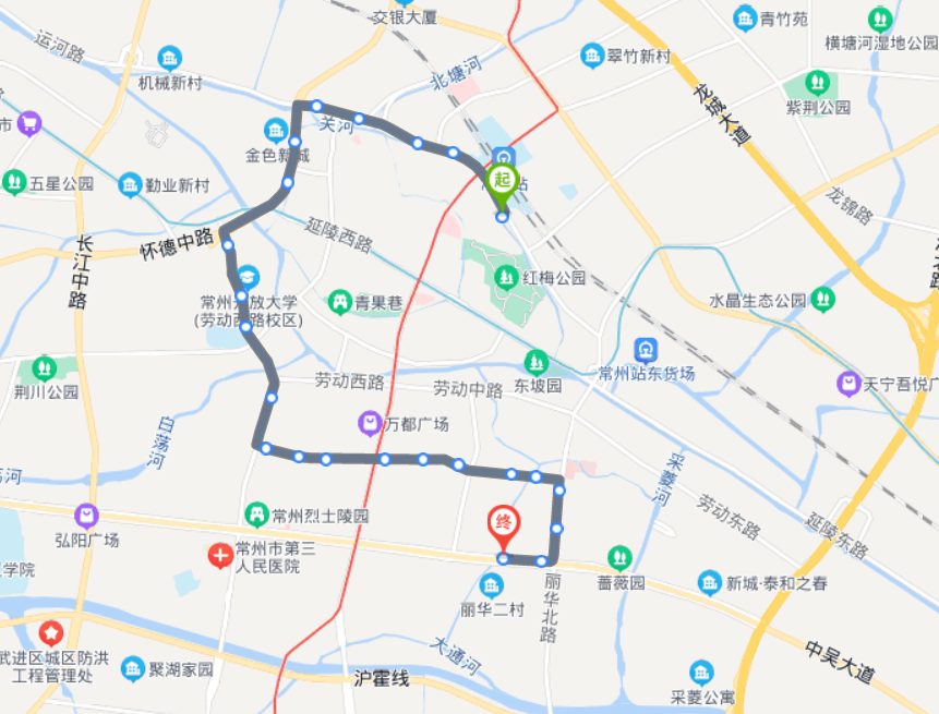 常州公交线路查询图图片