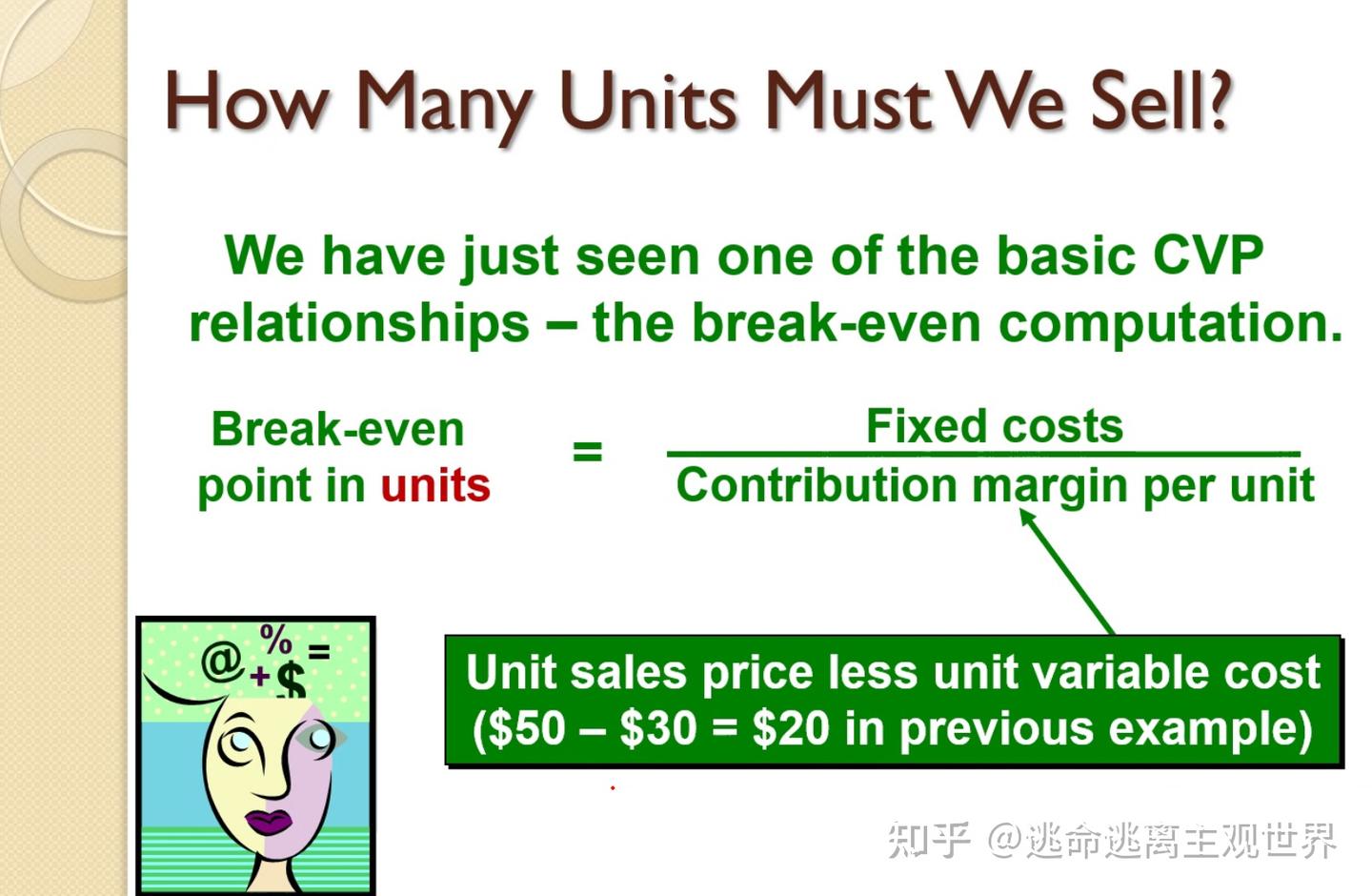 0415本量利分析：CVP关系- 知乎