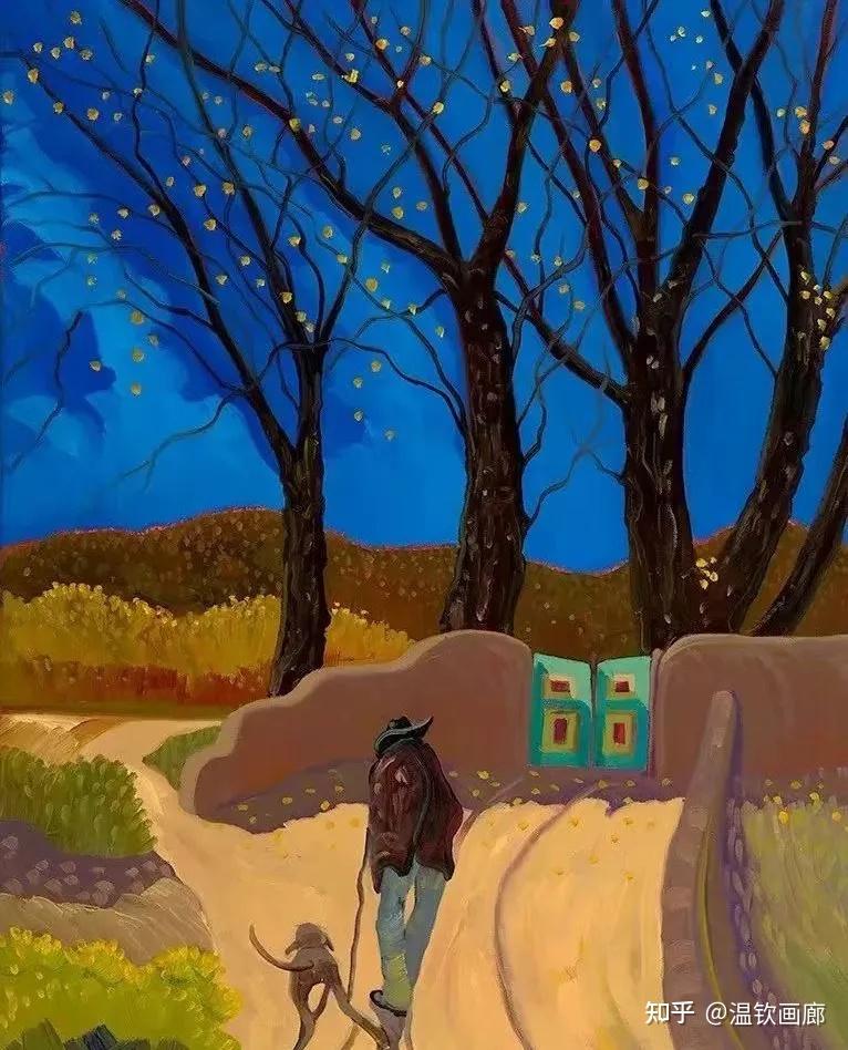 美国印象派表现主义画家埃德·桑多瓦尔