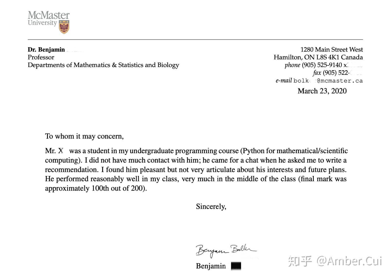 加拿大研究生申请——全网最强推荐信攻略|我该如何说tao服lu教授给我