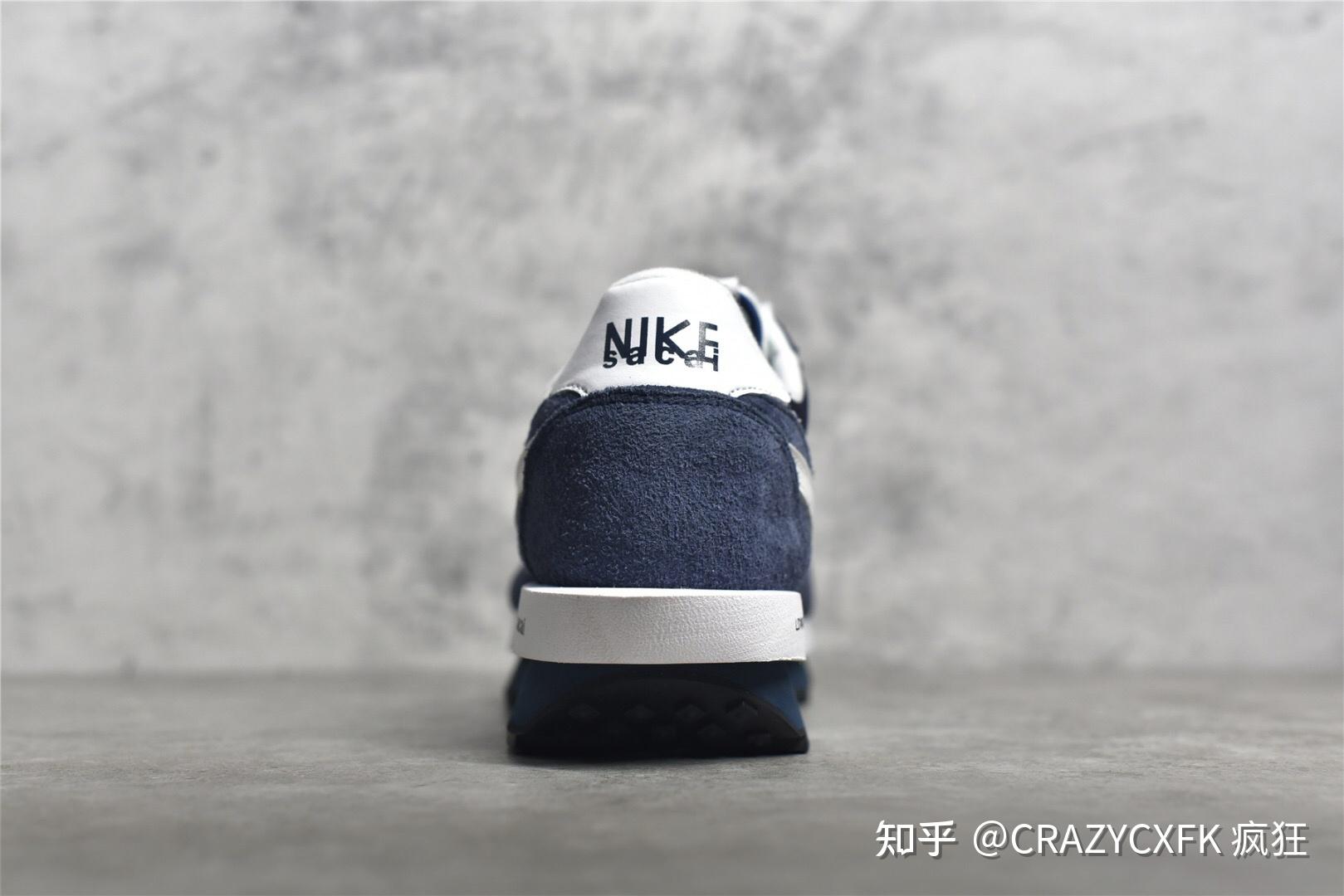 耐克藤原浩三方联名fragmentxsacaixldvwaffledaybreak深蓝运动鞋