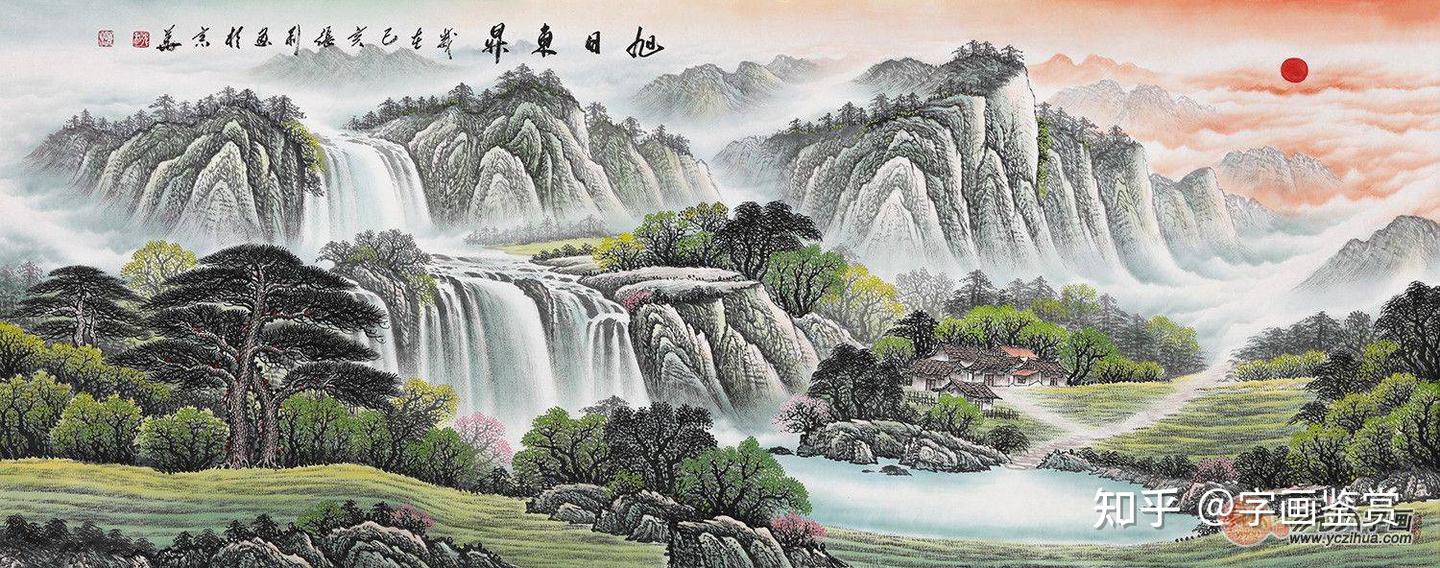 客厅挂画 墙壁装饰山水画 烘托中式古典韵味 - 知乎