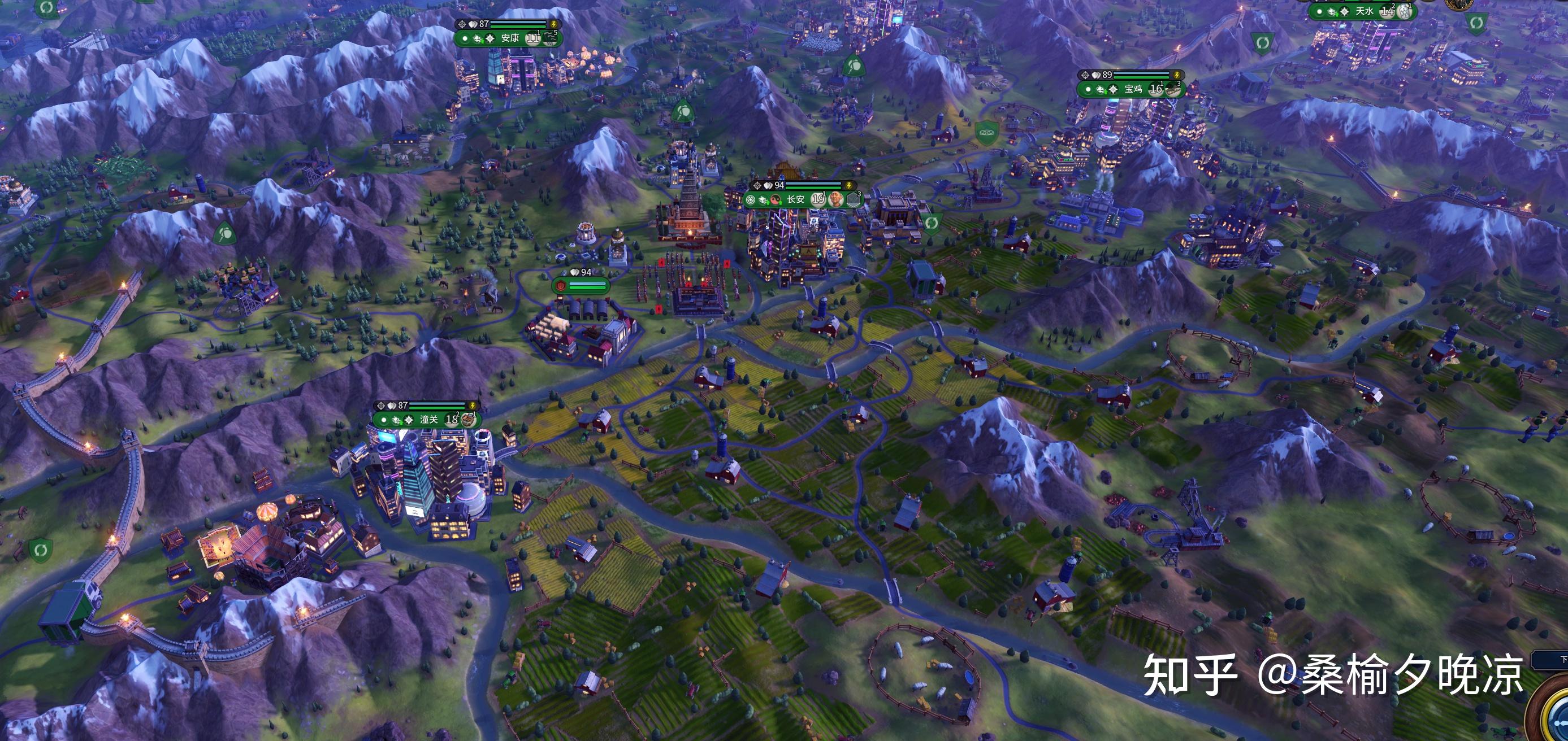 用文明6的超大地图,按照真实的中国历史建造城市