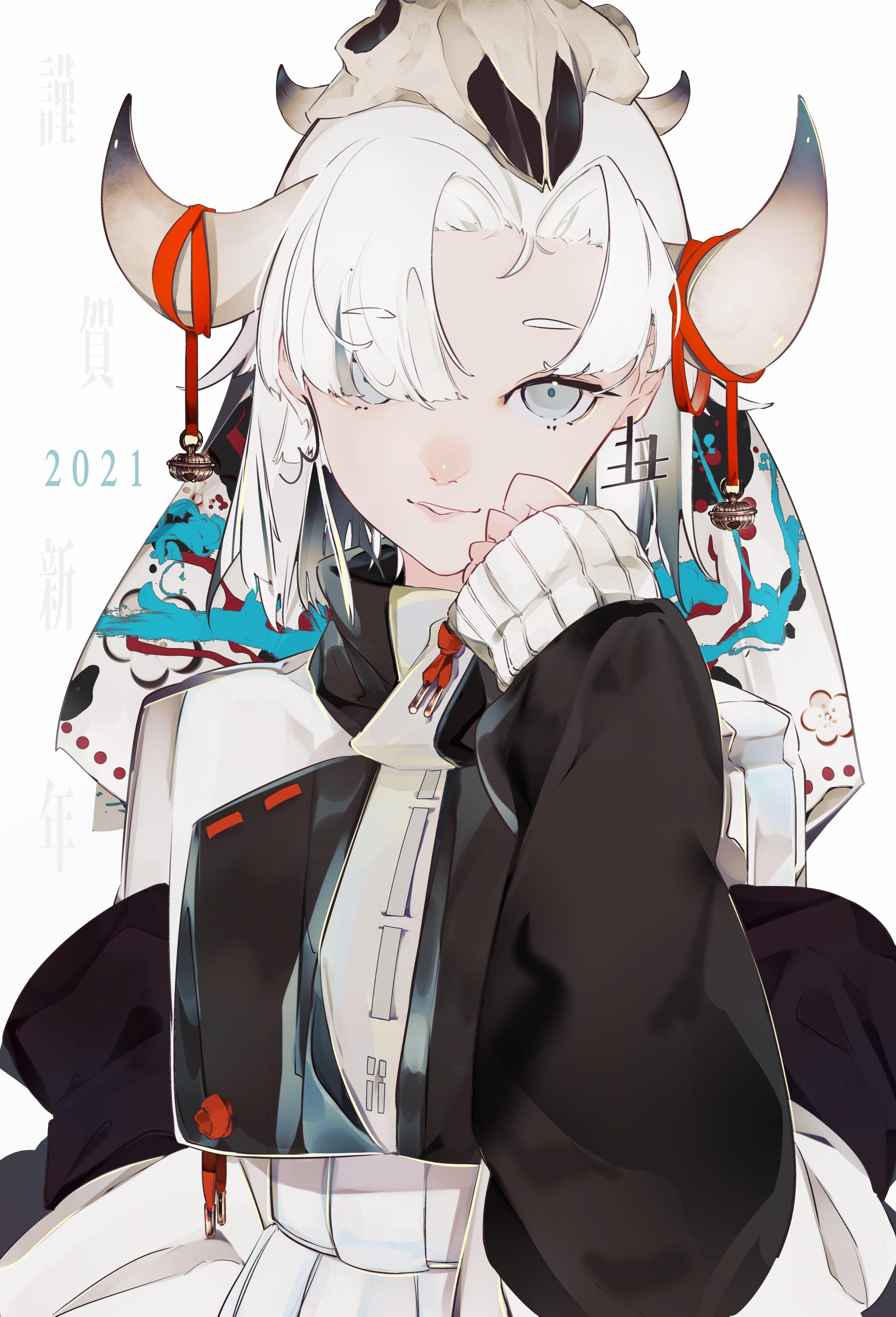 终极白毛控,谁能抗拒白长直的高冷美少女呢?今日画师:米室@yosk6000