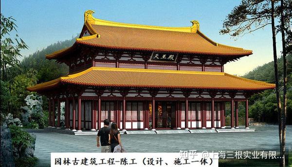 天王殿设计图cad全套 大殿牌坊牌楼施工队 明清设计施工 - 知乎