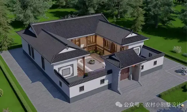2026新款一层三合院:42套经典新中式四合院农村自建房别墅住宅 - 知乎