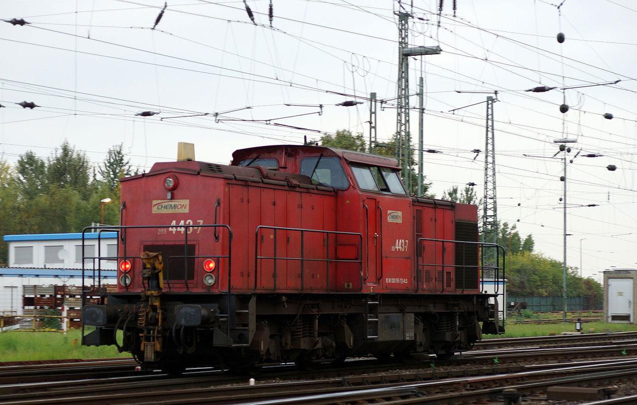 ny100型内燃机车和ny1003型内燃机车的原型东德国营铁路v100型内燃机