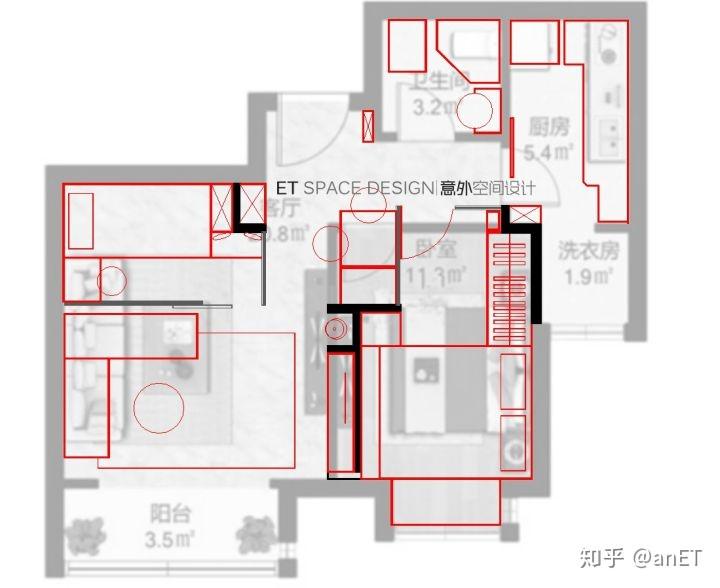 【平面户型优化】3月份，知乎住宅户型平面优化/改造大集合 - 知乎