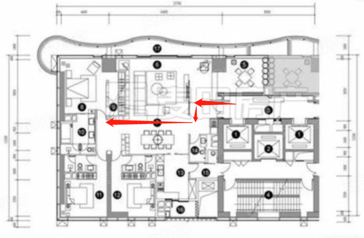 纵观全厦门,之前也只有央座的一栋以及帝景苑,提供了约600㎡尺度的