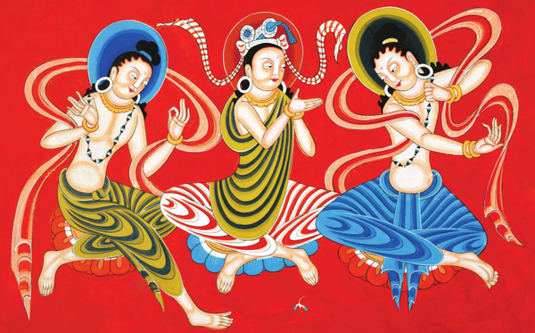 长期在敦煌从事临摹研究工作的专家曾对一些壁画进行过复原临摹.