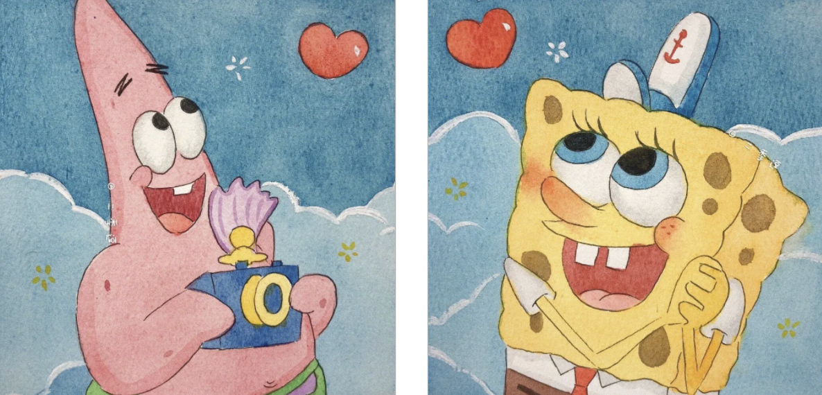 海绵宝宝情侣头像64张 32对 知乎