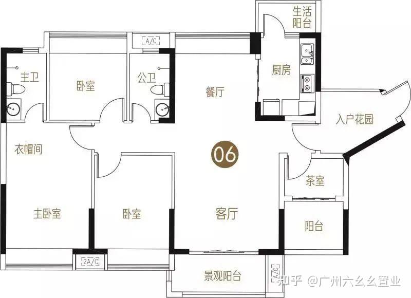 11座07戶型圖(106㎡)三水區樓盤大全西南:招商樾園,保利·御江南