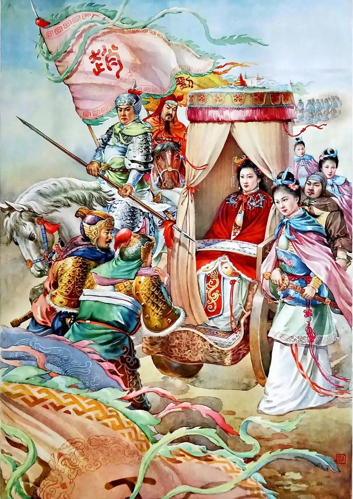 童年的记忆 9幅80年代高清重彩年画《三国演义》