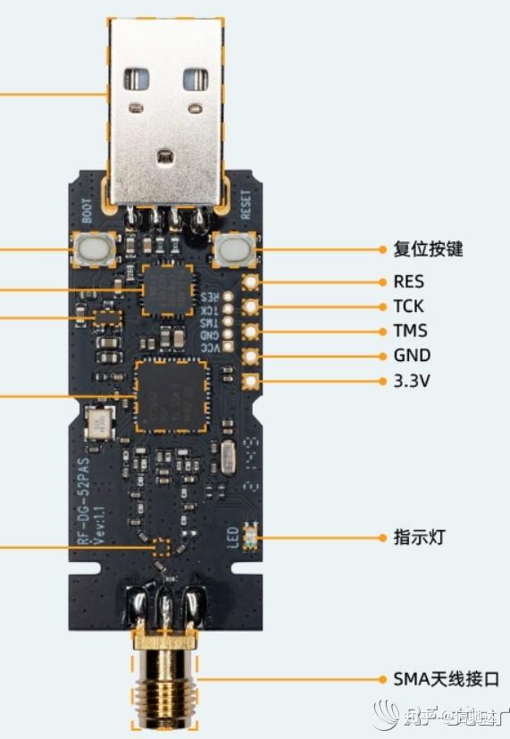  rf dg 52pas cc2652p zigbee 3 0 usb dongle 