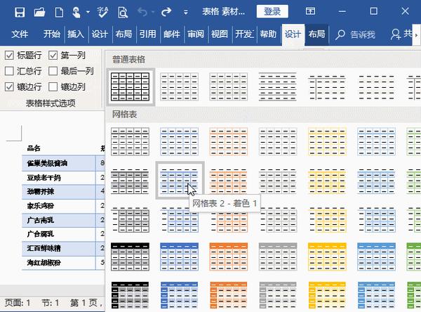 word圖表美化技巧巧設word表格樣式讓文檔與眾不同