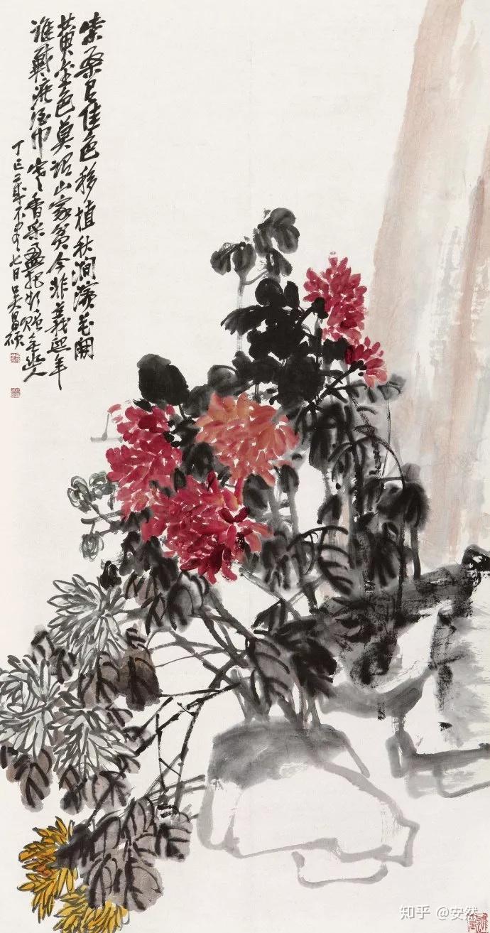 吴昌硕笔下赏菊花- 知乎