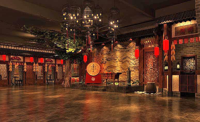 长沙餐厅空间设计装饰民风民俗成为一种文化象征