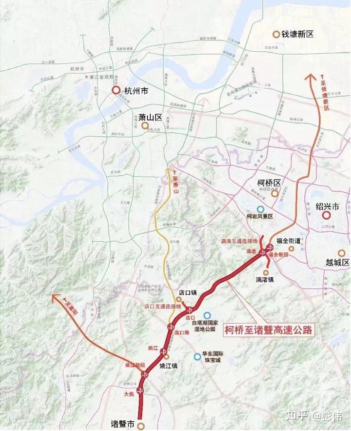 杭新景高速路线图图片