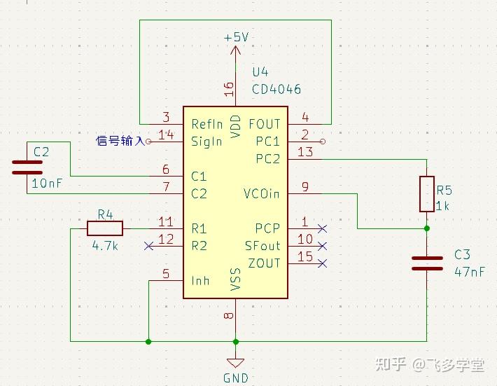 使用CD4046学习锁相环 - 知乎