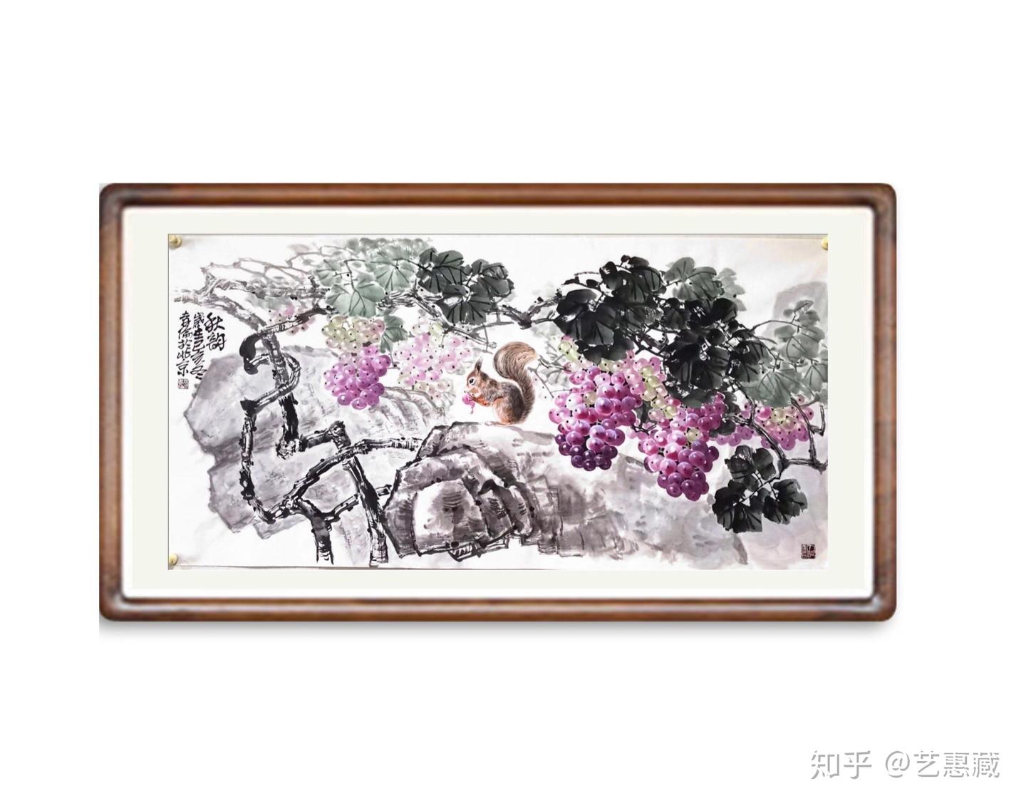 张孝伦国画写意葡萄——如此晶莹剔透的葡萄,你不想来一串吗? - 知乎