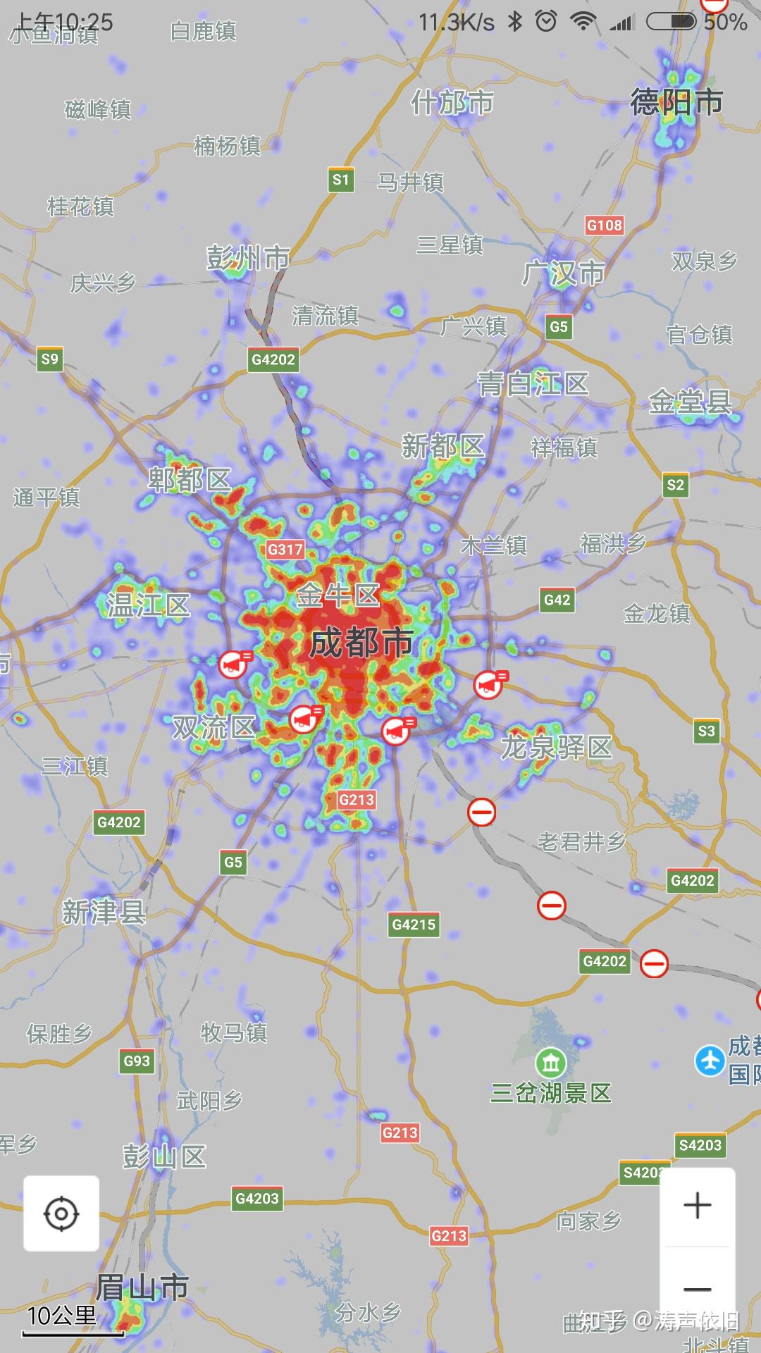 从城市热力图看城市发展