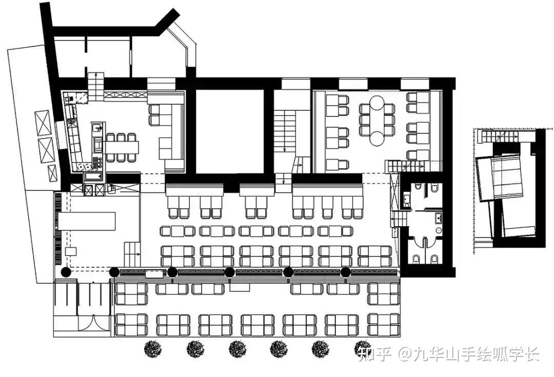 室內丨餐飲空間快題設計分析主題餐廳