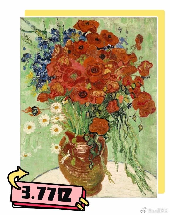 《雏菊与罂粟花》是梵高在1890年6月完成的创作,梵高于保罗·嘉舍医生