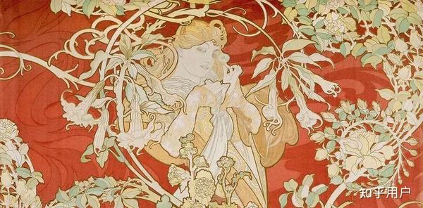 影响插画风格100年的阿尔丰斯·穆夏（Alfons Mucha）？ - 知乎