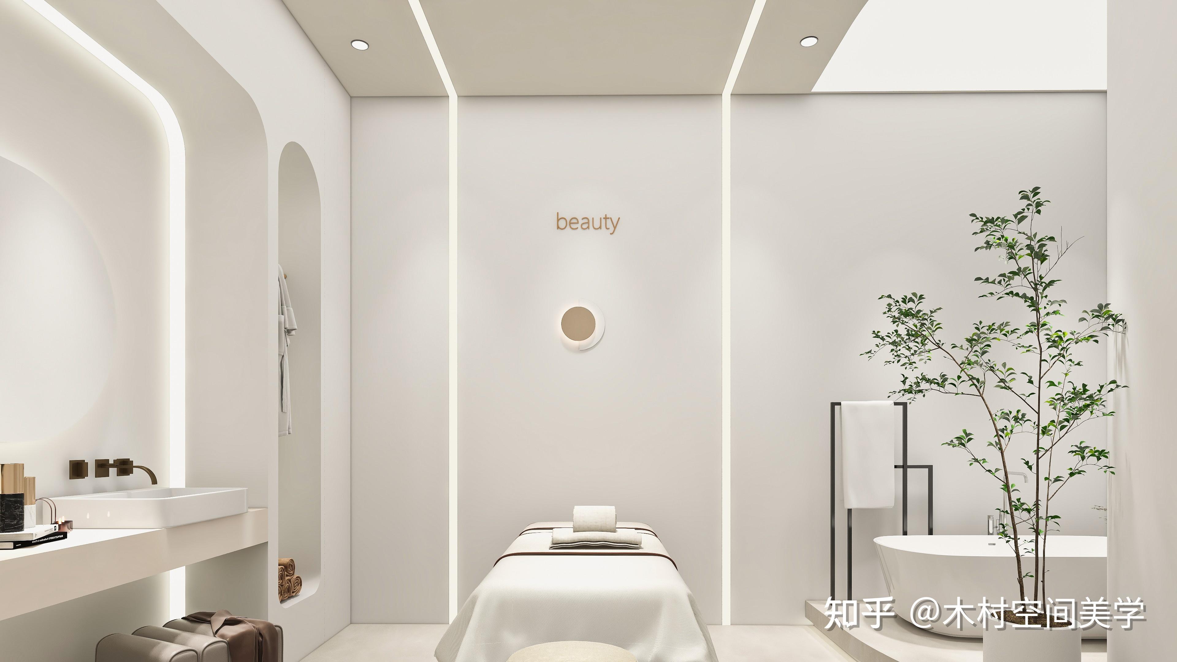 小型美容院装修风格效果丨牙科诊所装修设计丨网红风格装修美容院丨理