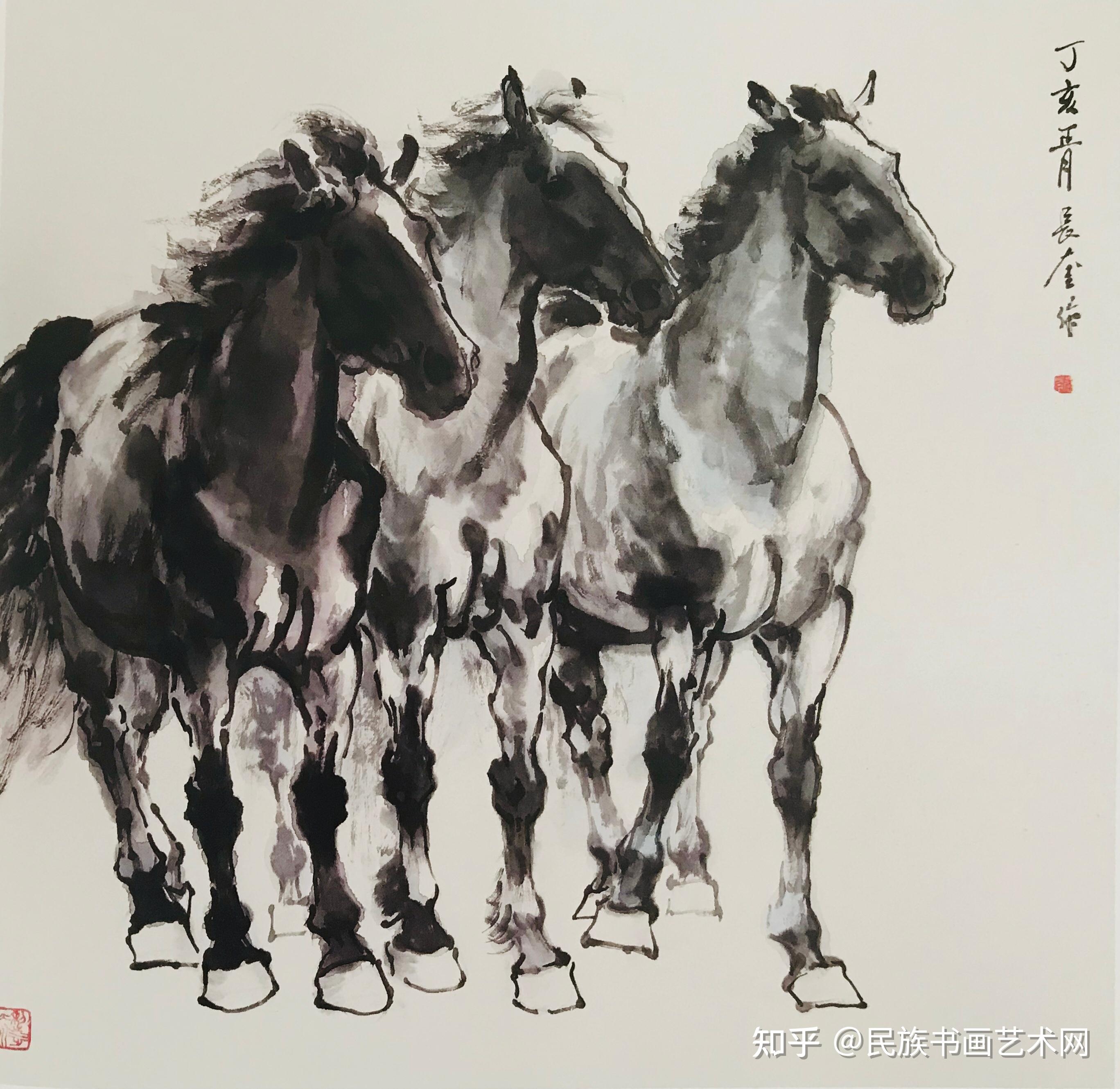 蔡长奎画马 - 知乎