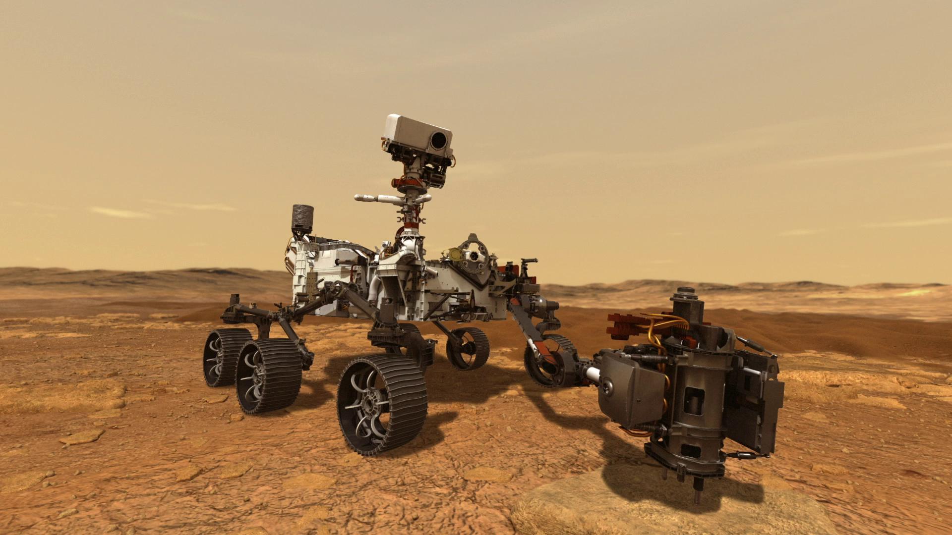 从地球向火星发射了三艘探测器,包括美国宇航局(nasa)的毅力号火星车