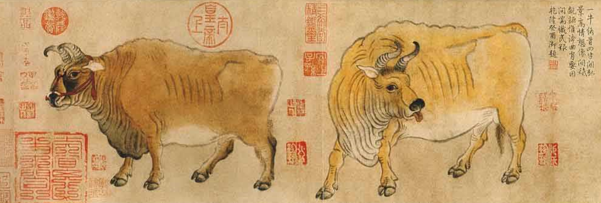 传世名画五牛图价值六万港元一起解密