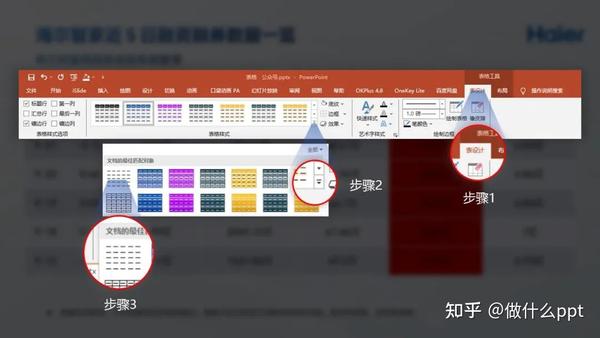 ppt表格样式