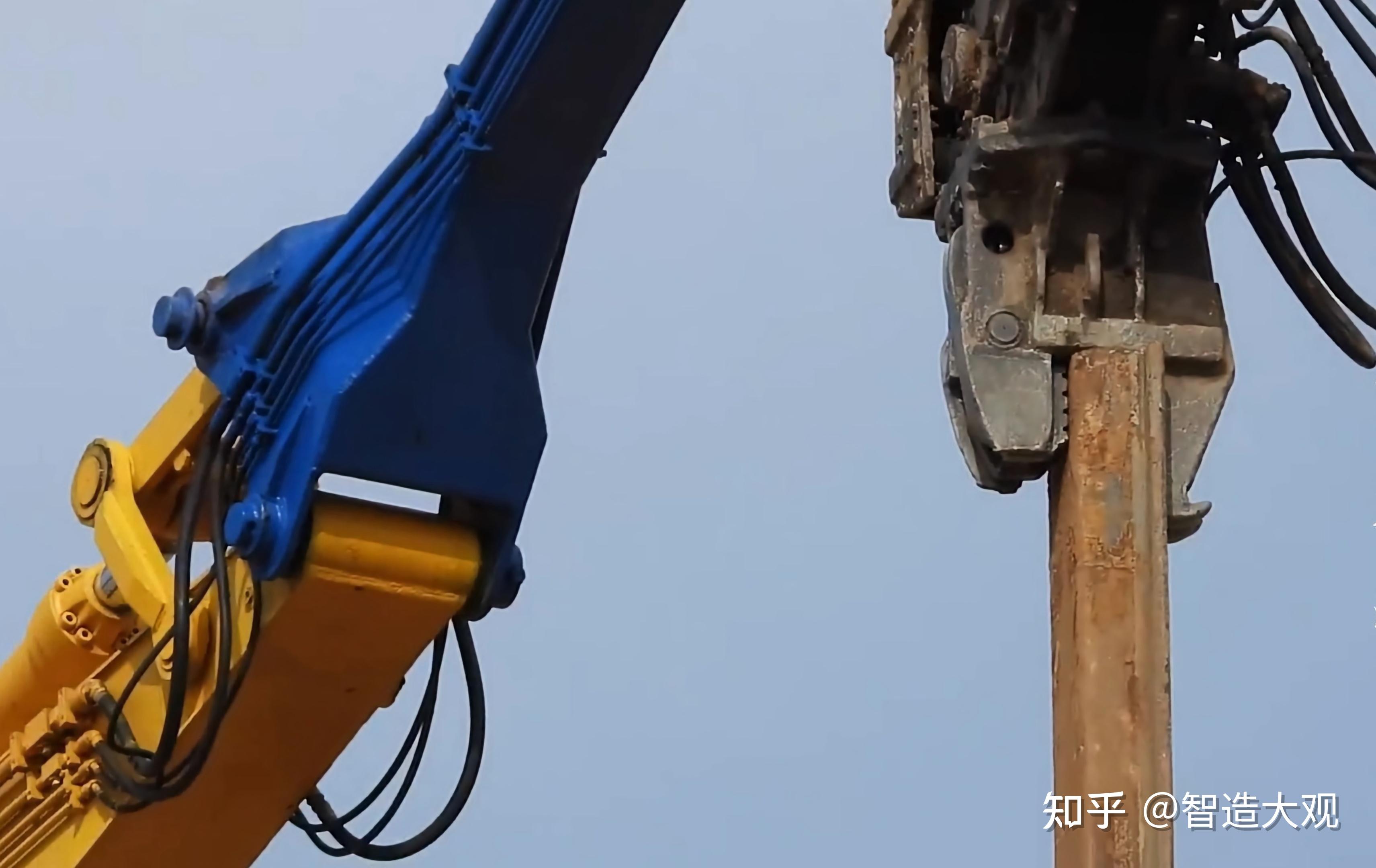 钩机振动打桩机,液压打桩锤,反馈实拍 - 知乎
