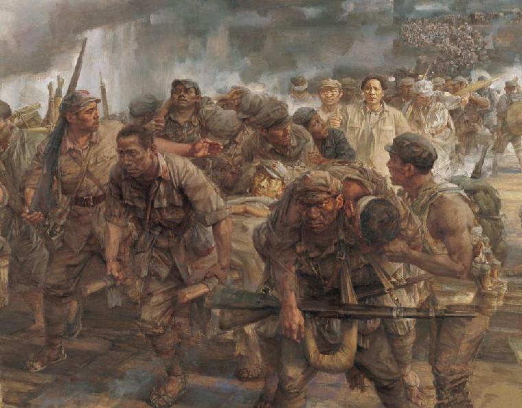 他们是团长祁发宝,营长陈红军,战士陈祥榕,战士肖思远,战士王焯冉.