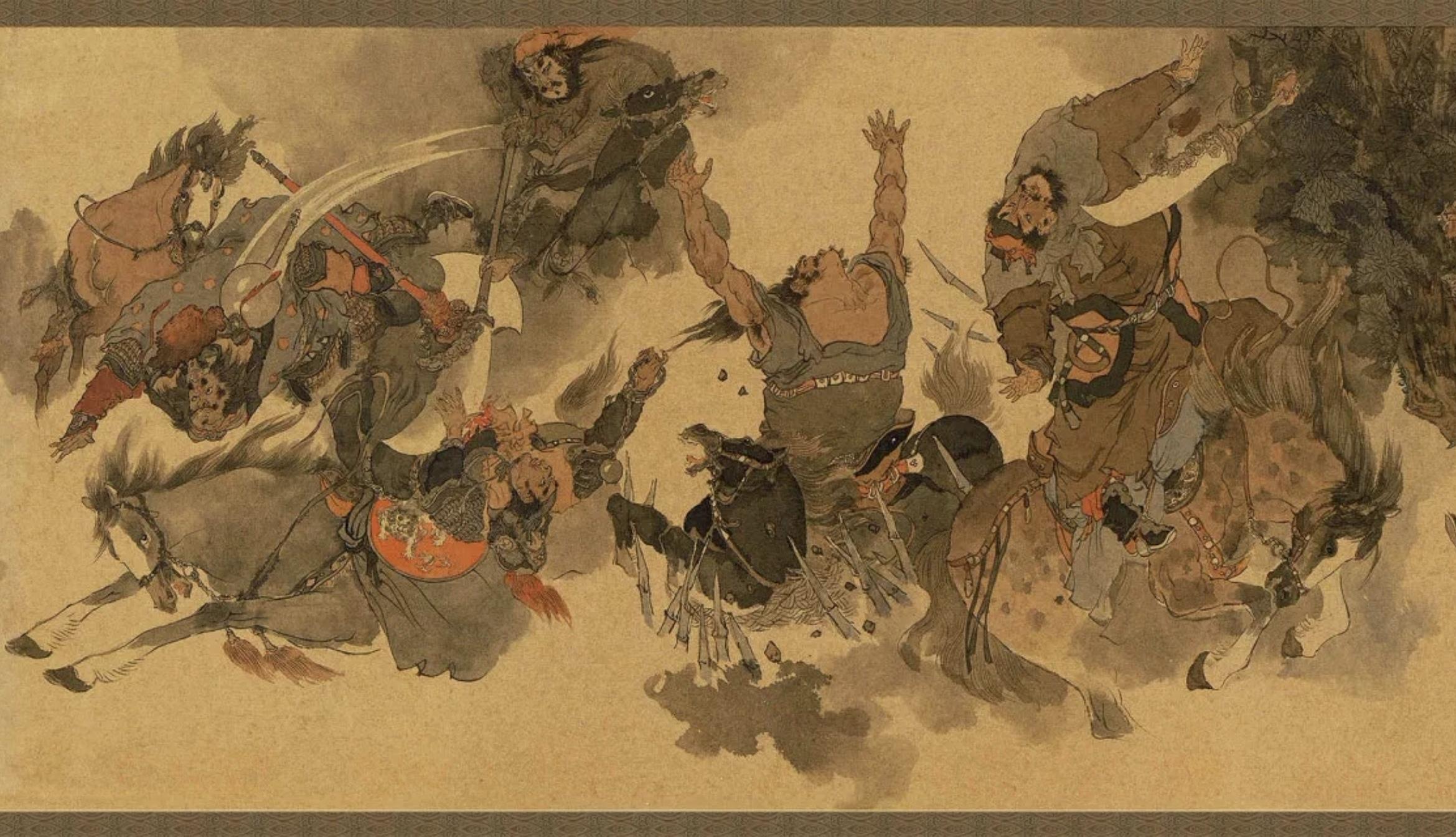 戴敦邦《罡煞归神图》梁山群雄之结局