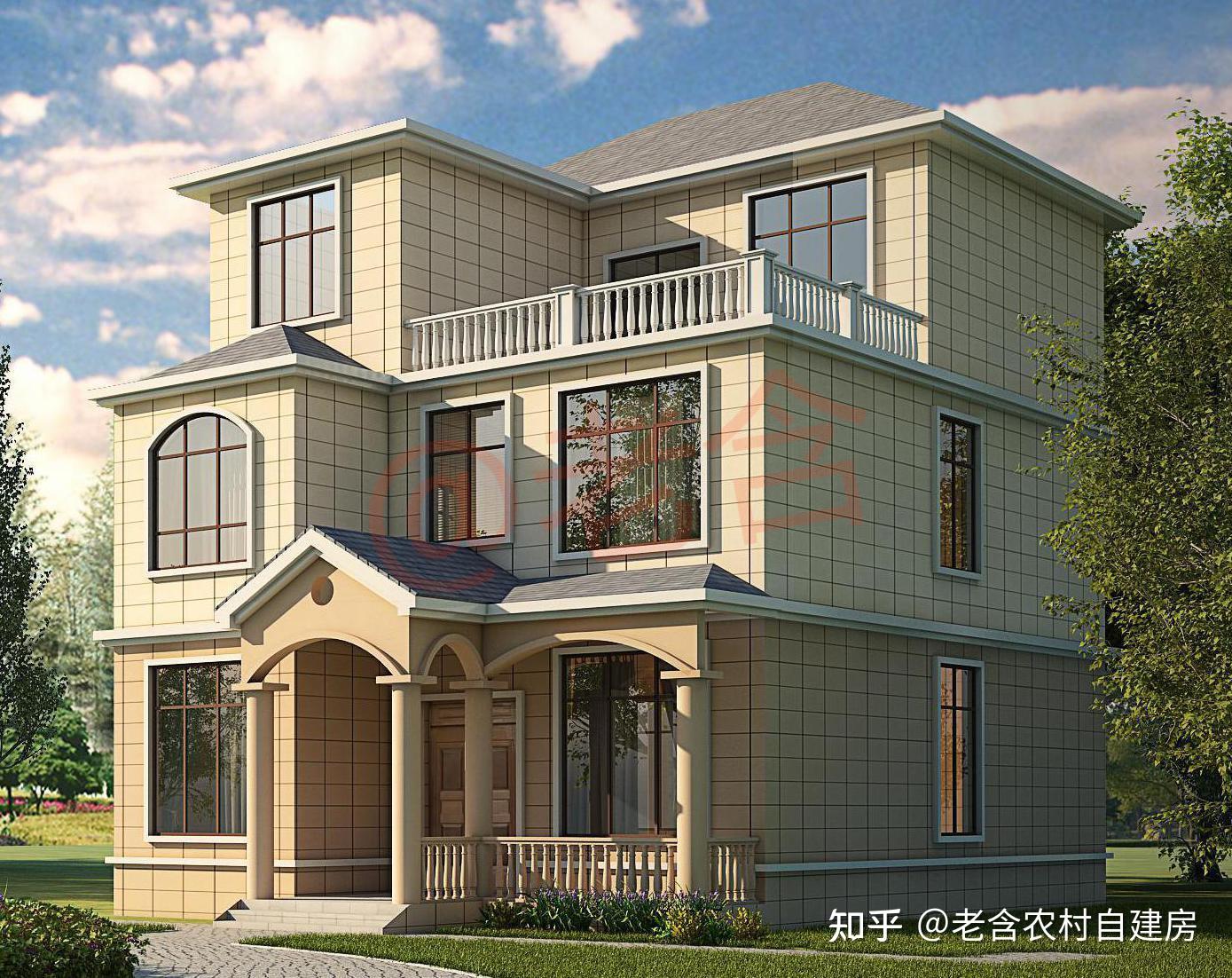 这2套经典欧式农村自建别墅在客户心中排名前二美观且造价低