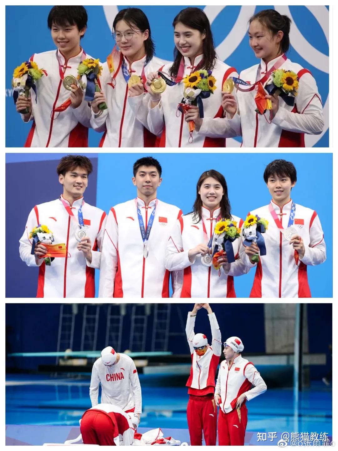 最有代表性的当然是带来最多惊喜的游泳运动员们,女子平均身高170