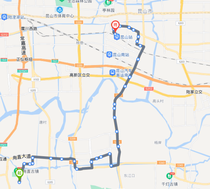 昆山路线图图片