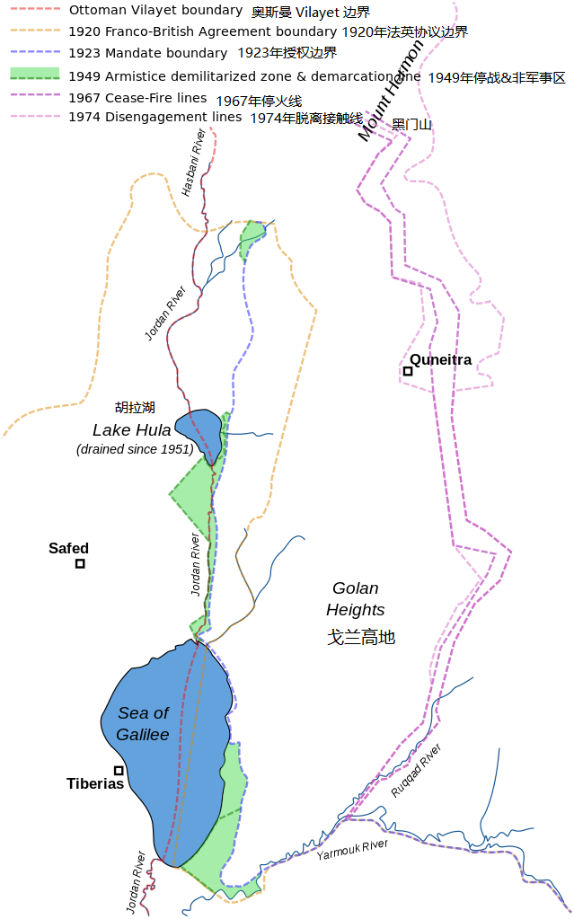 戈兰高地地图图片图片