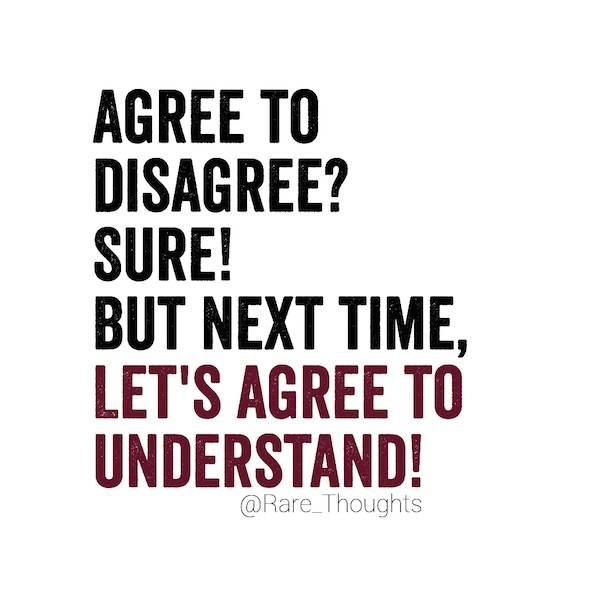 agree to disagree 求同存异