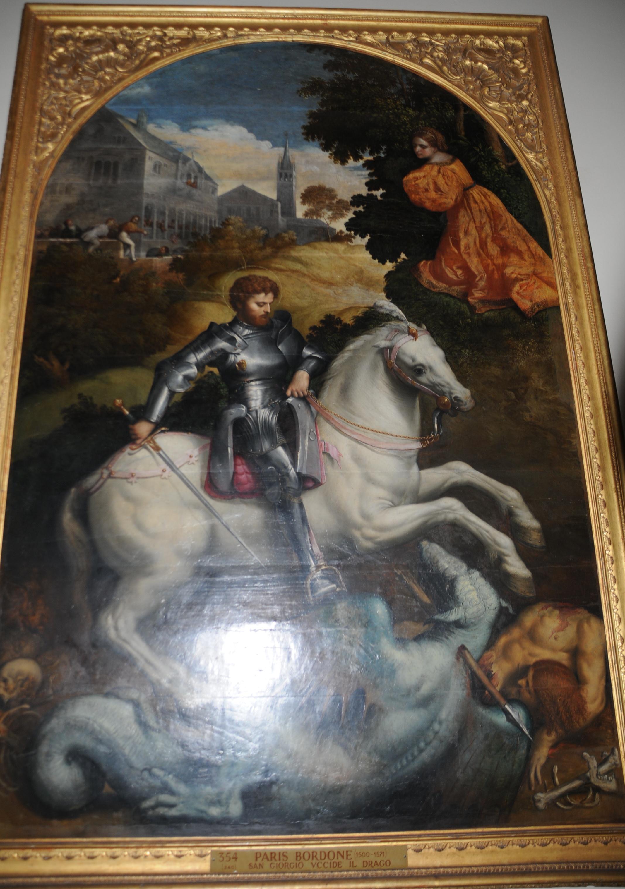 《圣乔治屠龙》,梵蒂冈博物馆-绘画陈列馆藏【大图 2135x3038】11号厅