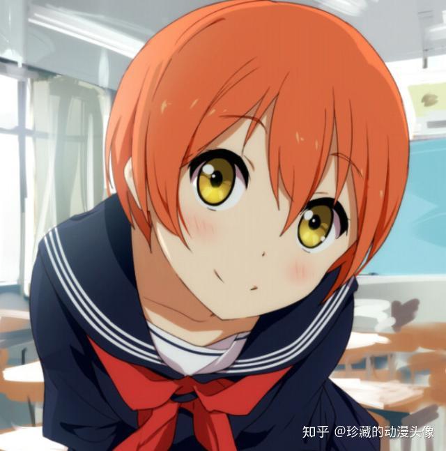 二次元动漫大头贴笑容甜美天真无邪的小姑娘