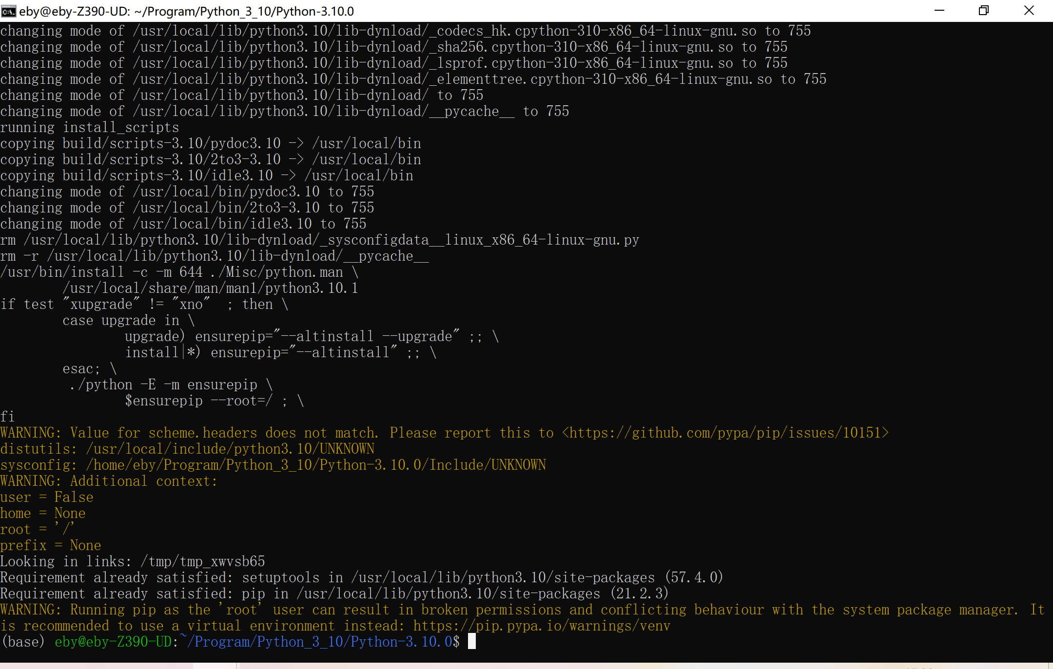  ubuntu python api 